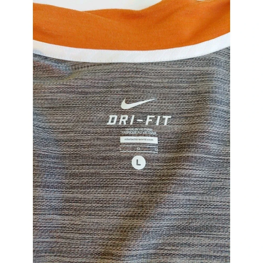 Nike Clemson Tigers Orange Size Large Dri-Fit Full Zip Jacket